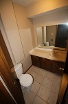 1/2 bathroom off living room